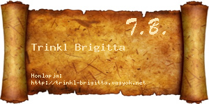 Trinkl Brigitta névjegykártya